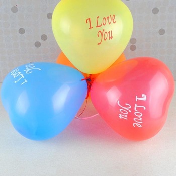 愛你系列-12"一面印刷心型氣球